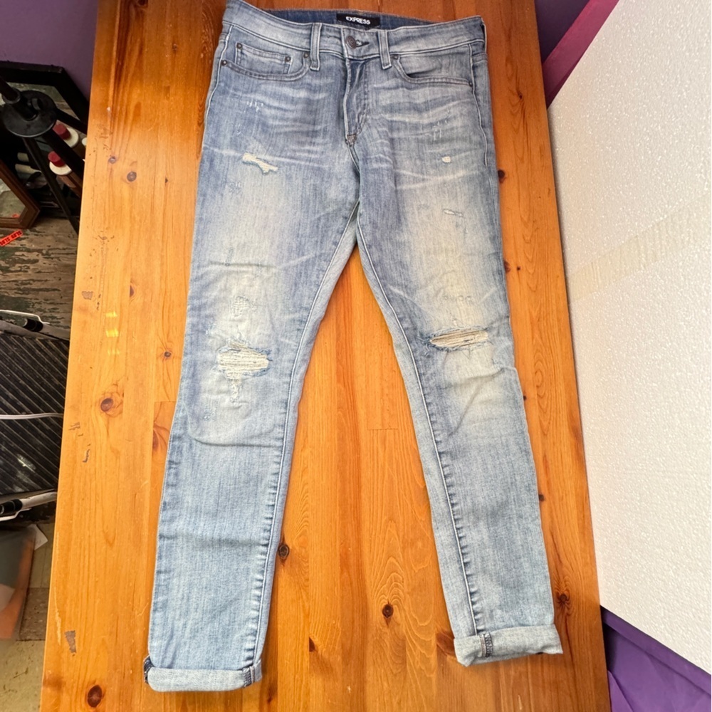 Express super stretch super skinny jeans